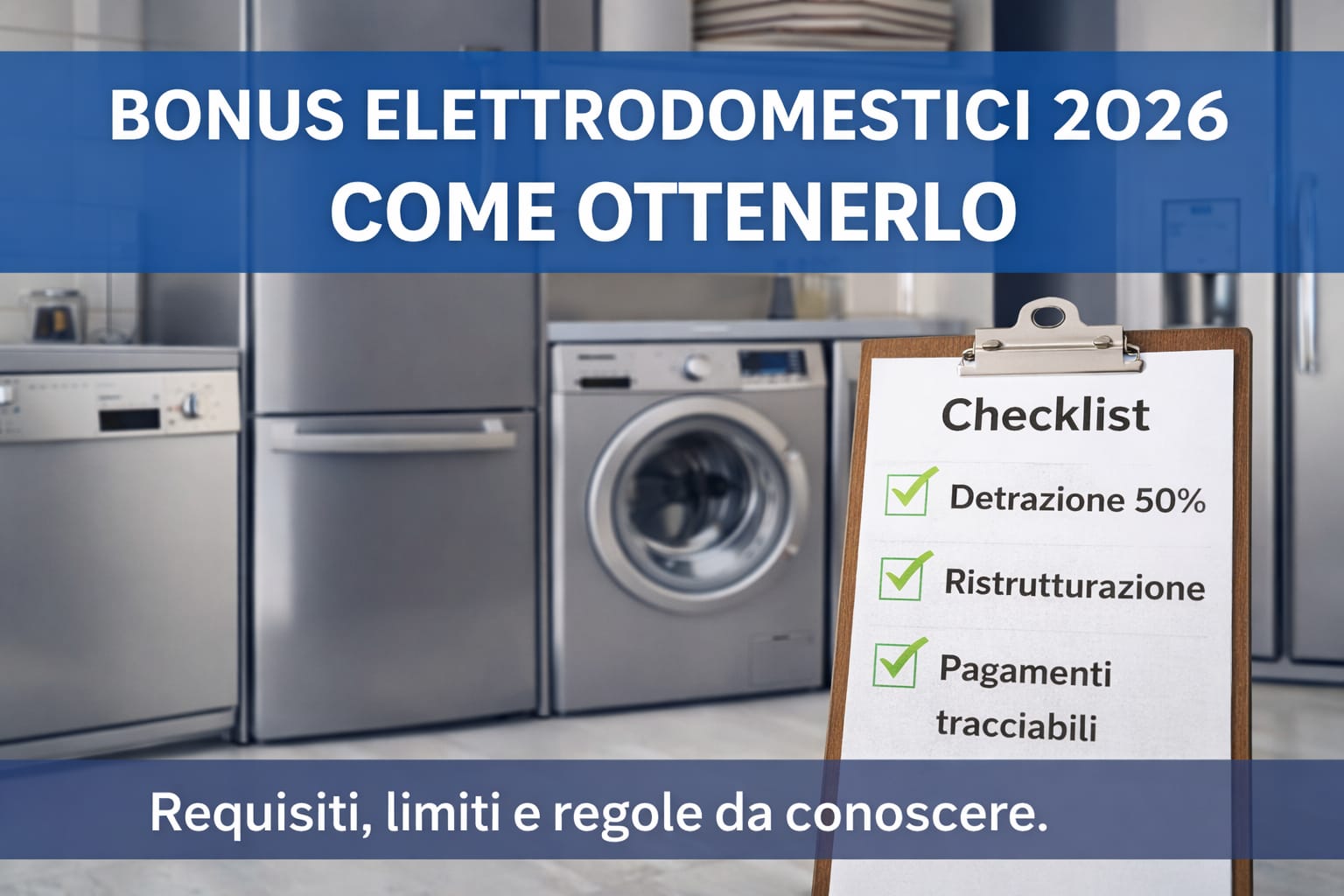Bonus Elettrodomestici 2026 | Come Ottenerlo