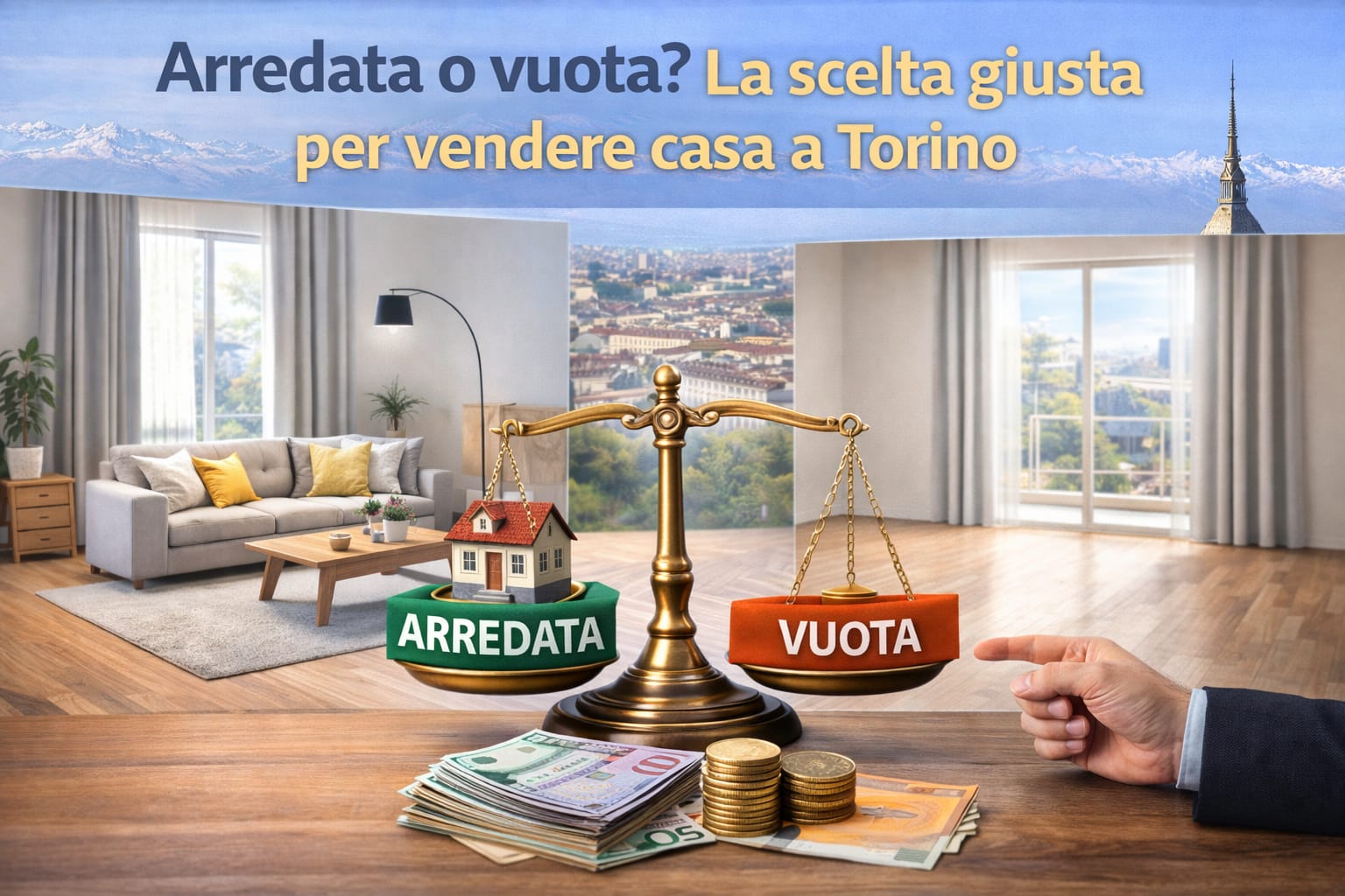 Arredata o vuota la scelta giusta per vendere casa a Torino